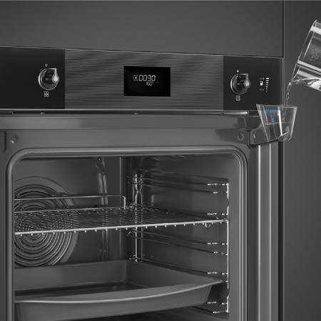 Piekarnik, steamONE, Linea, czarny SO6101S2B3 - Smeg