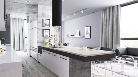 Okap kuchenny wyspowy GLOBALO CYLINDRO ISOLA 39.7 BLACK