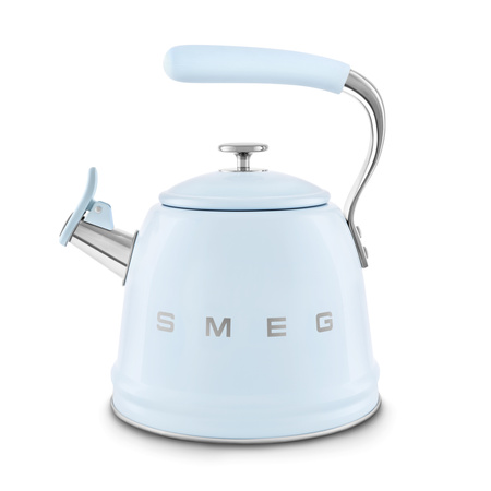 Czajnik z gwizdkiem, pastelowy błękit WKF01PB - SMEG
