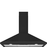 Okap kuchenny przyścienny 90cm SMEG czarny mat KSED95MBL