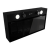 Okap kuchenny podszafkowy GLOBALO FLUXIME 60.1 BLACK + turbina TW 1.2