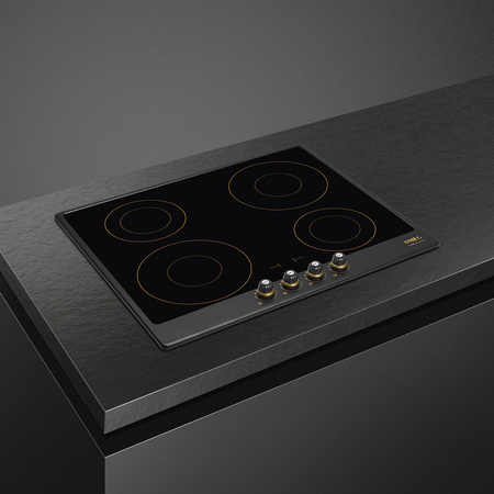 Płyta indukcyjna, 60 cm, Cortina, antra. SI764AOM - Smeg