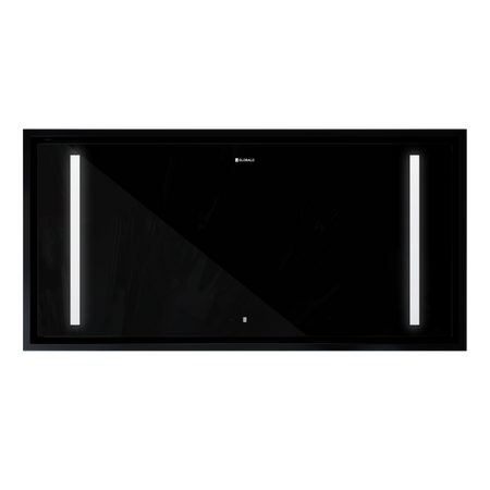 Okap sufitowy GLOBALO ZENARA 100.1 BLACK + turbina TW 3.1