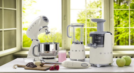 Mikser, jednolity kolor, kremowy SMF03CREU - Smeg