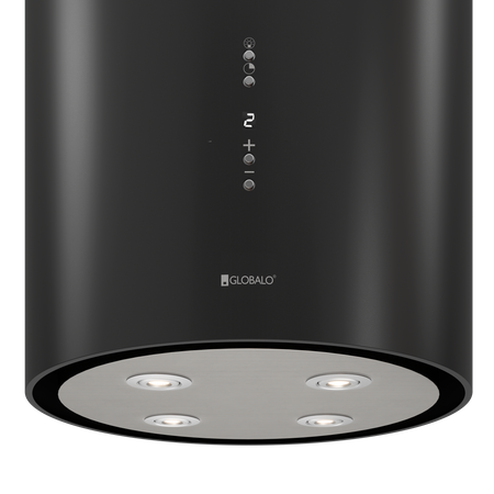 Okap kuchenny wyspowy GLOBALO CYLINDRO ISOLA 39.7 BLACK