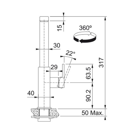 Bateria kuchenna FRANKE Mythos czarna stal szlachetna - 115.0550.441