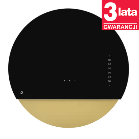 Okap przyścienny CIARKO Design Eclipse Black / Gold - CDP6001CZ