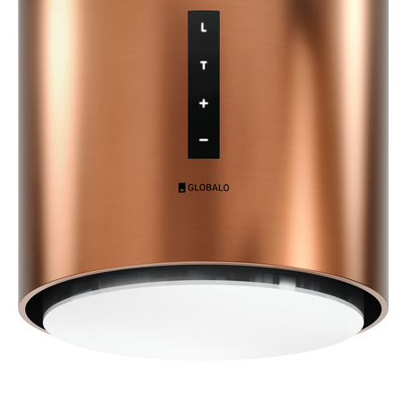 Okap kuchenny wyspowy GLOBALO HEWENO ISOLA 39.2 COPPER MAT