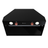 Okap kuchenny podszafkowy GLOBALO FLOWERI 60.2 BLACK