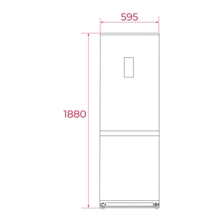 Wolnostojąca lodówka z zamrażarką TEKA NFL 355 WH LongLife NoFrost 188x60cm - 113410008