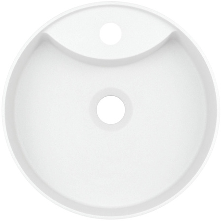 Umywalka granitowa nablatowa z miejscem na baterię CQS_AU4B - Deante