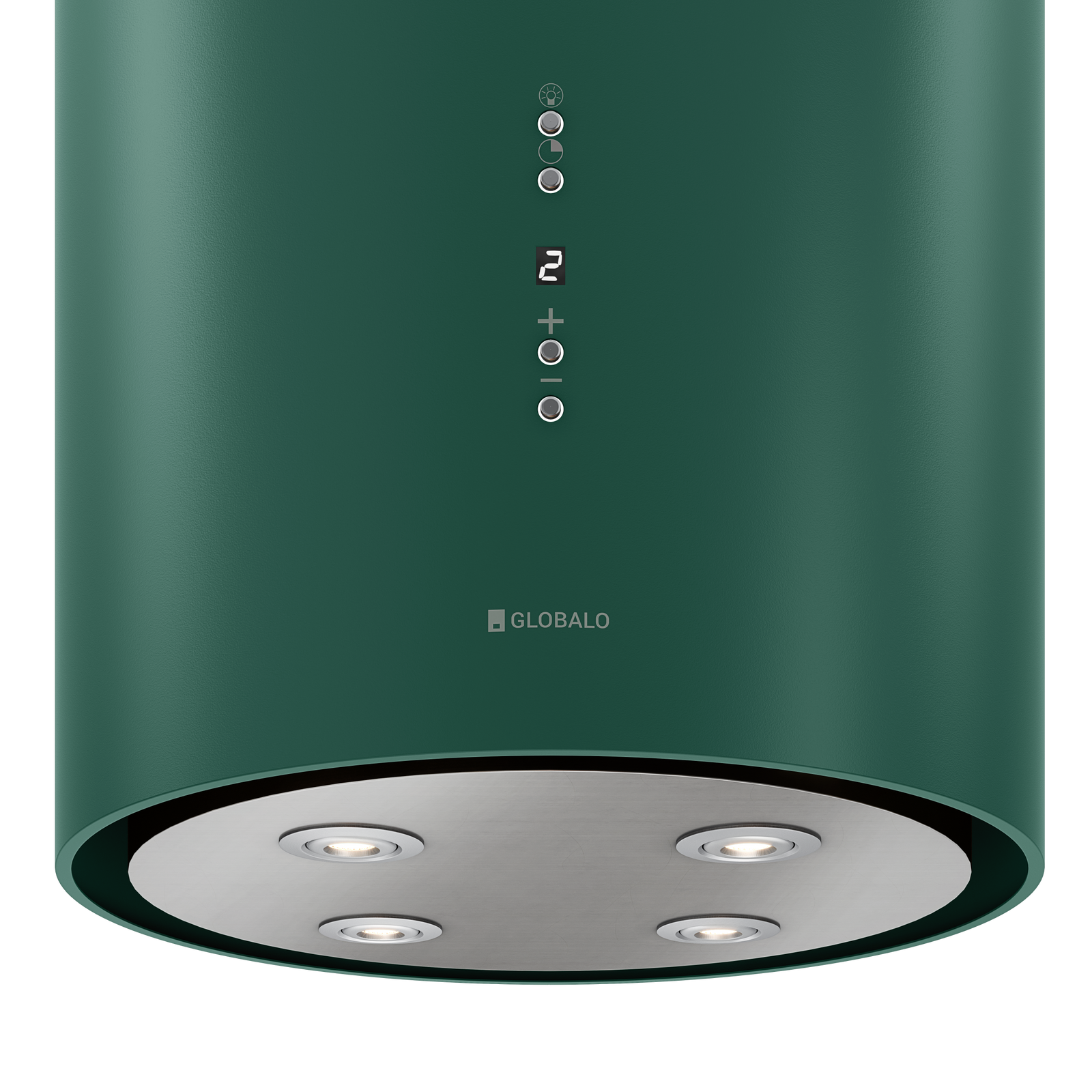 Okap kuchenny wyspowy GLOBALO CYLINDRO ISOLA 39.7 GREEN