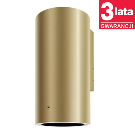 Okap kuchenny przyścienny CIARKO Design Tubus - wyciąg Gold CDP3801Z