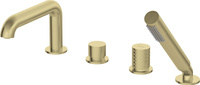 Bateria wannowa 4-otworowa z zestawem prysznicowym BHS_R14M - Deante
