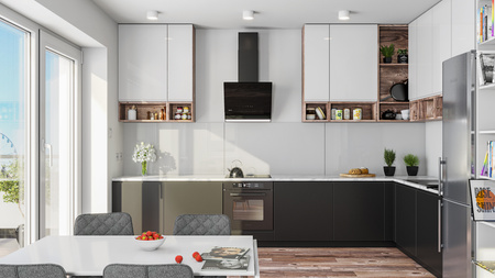 Okap kuchenny przyścienny GLOBALO ZENESOR 60.2 BLACK