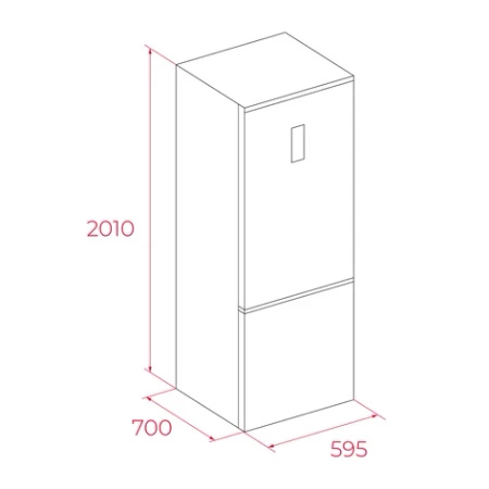 Lodówka z zamrażarką TEKA z technologią Total No Frost RBF 88680 SS - 113400044