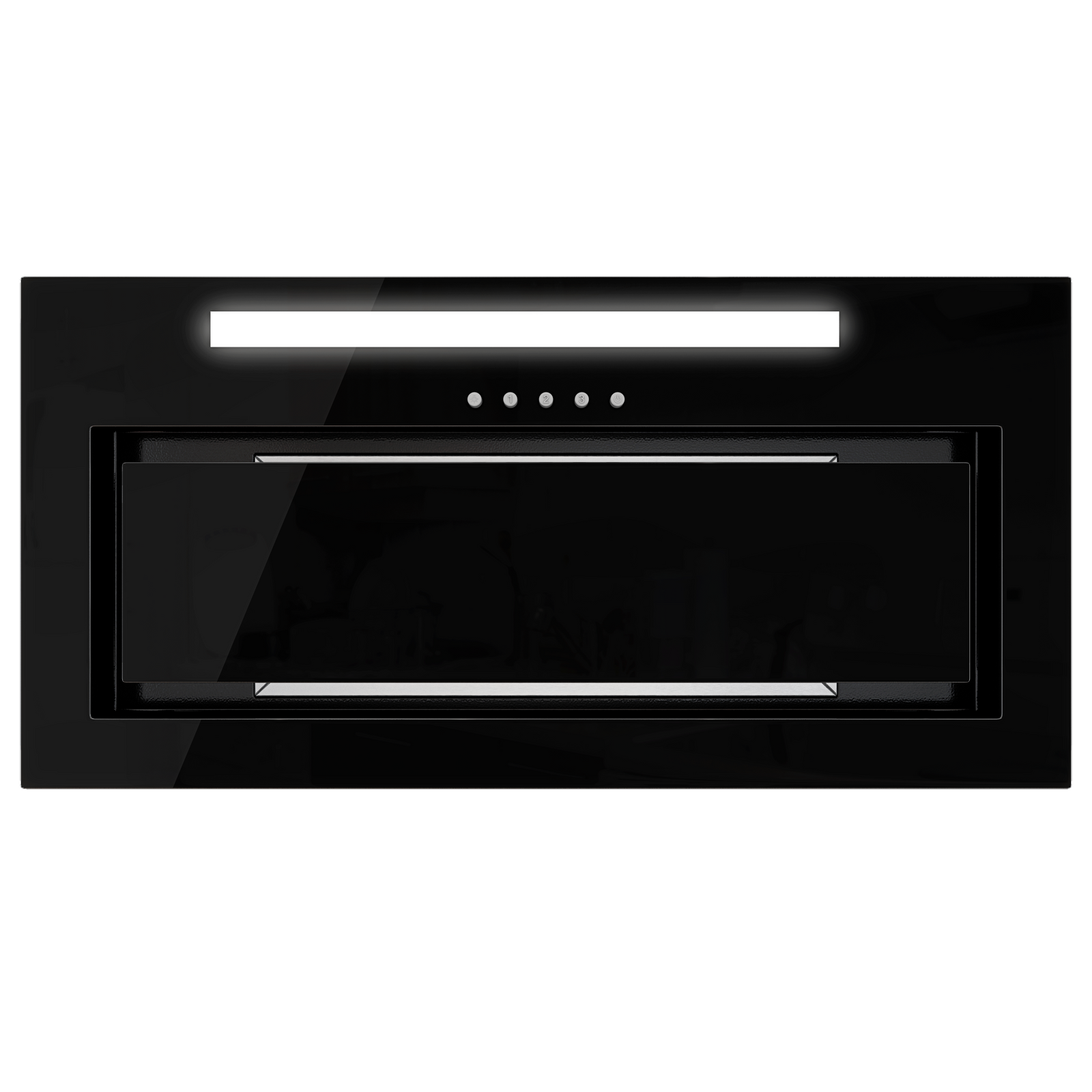 Okap kuchenny podszafkowy GLOBALO SENTURO 60.3 BLACK