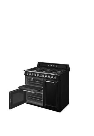 Kuchnia wolnost, 100cm, Victoria, czarny TR103BL - Smeg