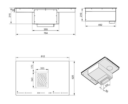 PŁYTA INDUKCYJNA Z OKAPEM LANILIA VILIO 80.1