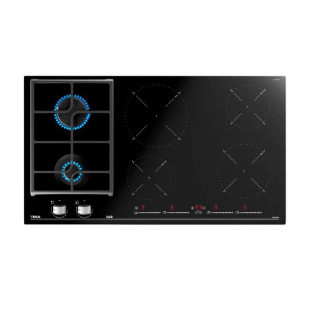 Płyta indukcyjno-gazowa 90cm TEKA JZC 96324 ABC czarne szkło - 112570201
