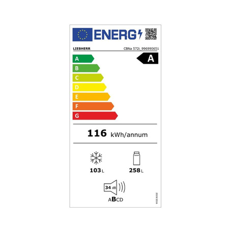 Lodówka wolnostojąca z zamrażarką LIEBHERR CBNa 572i Plus BioFresh NoFrost