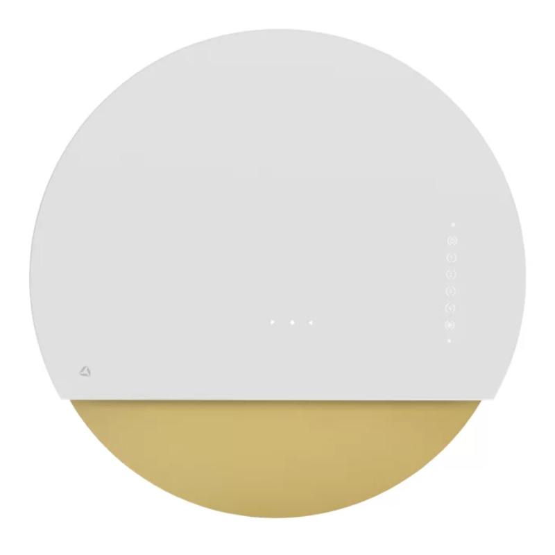 Okap przyścienny CIARKO Design Eclipse White / Gold - CDP6001BZ