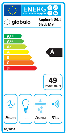 Płyta indukcyjna z okapem GLOBALO AUPHORIA 80.1 BLACK MAT