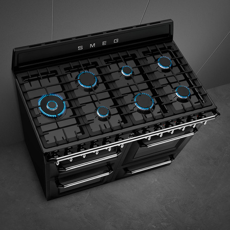 Kuchnia wolnostojąca 110cm Victoria czarny SMEG TR4110BL1
