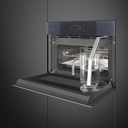 Piekarnik elektryczny z funkcją mikrofali i pary SO4106WAPG - Smeg