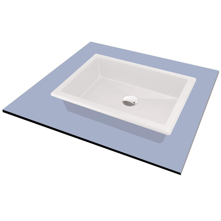 Umywalka granitowa podblatowa/wpuszczana CQR_AU5U - Deante