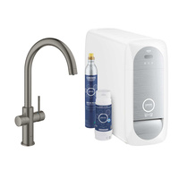 Zestaw startowy GROHE BLUE HOME z baterią filtrującą jednostka chłodząca brushed hard graphite 31455AL1