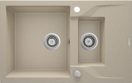 Zlewozmywak granitowy 1.5-komorowy z ociekaczem ZQN_7513 - Deante