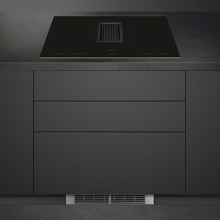 Płyta indukcyjna ze zintegrowanym okapem SMEG Dolce Stil Novo 80cm - HOBD682R1