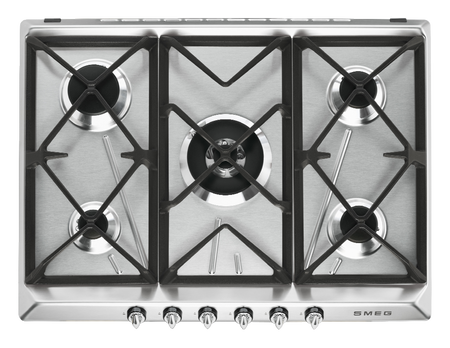 Płyta gazowa, 70 cm, Victoria, inox SR975XGH - Smeg