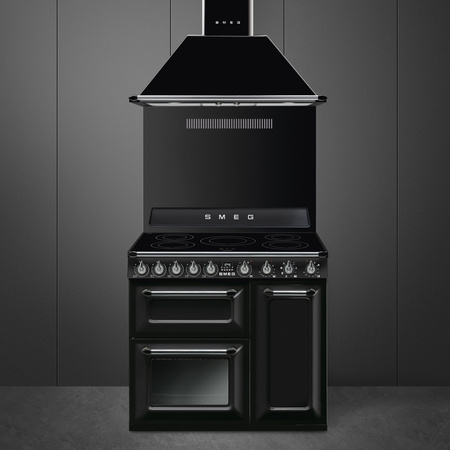 Kuchnia wolnost., 90cm, Victoria, czarny TR93IBL2 - Smeg
