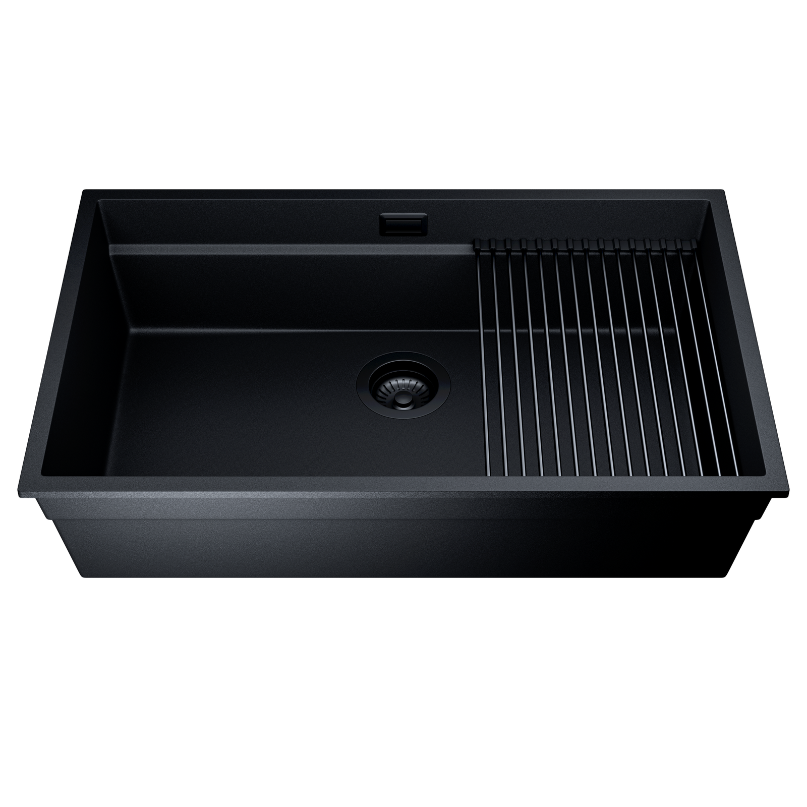 Zlew kuchenny GLOBALO MIRALIO 80.1 BLACK/BL MAT
