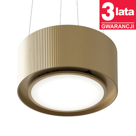 Okap kuchenny wyspowy CIARKO Design Mono Light Gold 80cm - CDW8001Z