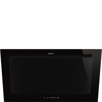 Okap kuchenny, 90 cm, Linea, czarny KV194B3 - Smeg