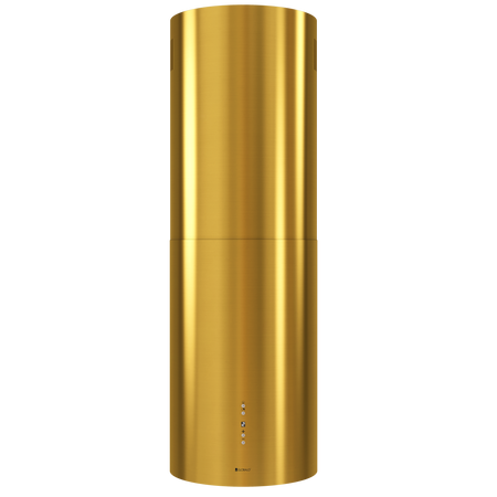 Okap kuchenny wyspowy GLOBALO CYLINDRO ISOLA 39.6 GOLD MAT