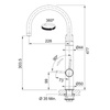 Bateria dwufunkcyjna z filtrem FRANKE Vital J chrom - 120.0621.229