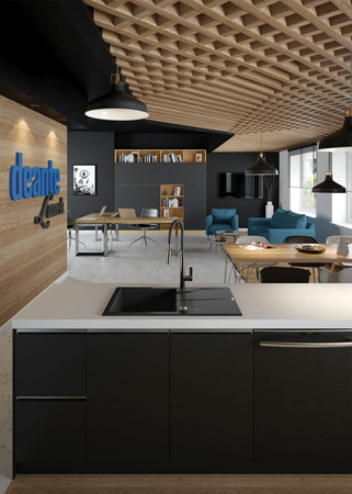 Zlewozmywak granitowy 1-komorowy z ociekaczem ZQN_G113 - Deante