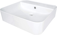 Umywalka ceramiczna nablatowa/ścienna z miejscem na baterię CDY_6U5W - Deante