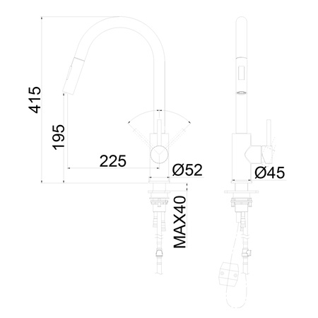 Bateria kuchenna GLOBALO LORETIO BLACK 1.1