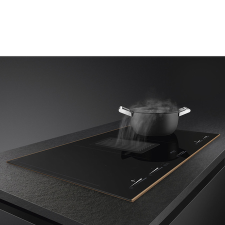 Płyta indukcyjna ze zintegrowanym okapem SMEG Dolce Stil Novo 80cm - HOBD682R1