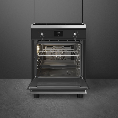 Kuchnia wolnostojąca czarna SMEG Classica C6IMMBT2