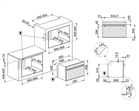 Urządzenie kompaktowe, Classica, inox SO4301M0X - Smeg