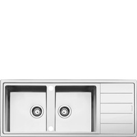 Zlewozmywak ze stali nierdzewnej LDR116-2 - Smeg