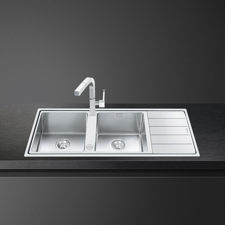 Zlewozmywak ze stali nierdzewnej LFT116D - Smeg