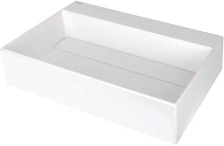 Umywalka granitowa nablatowa z miejscem na baterię - z maskownicą CQR_AU6M - Deante