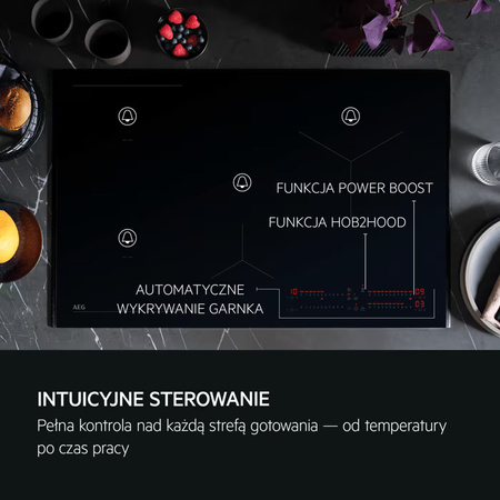 Płyta indukcyjna AEG SenseBoil 7000 SLIM-FIT 60cm czarny mat- TI64IB10IZ